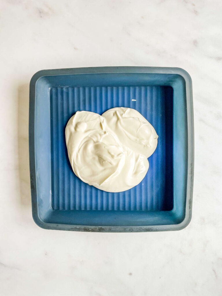 Greek Yogurt in baking tray